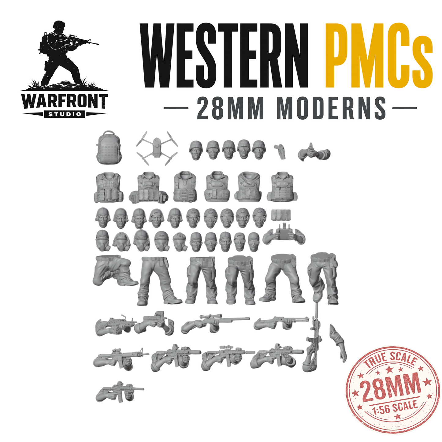 Western Private Military Contractors – 28mm Hard Plastic Miniatures