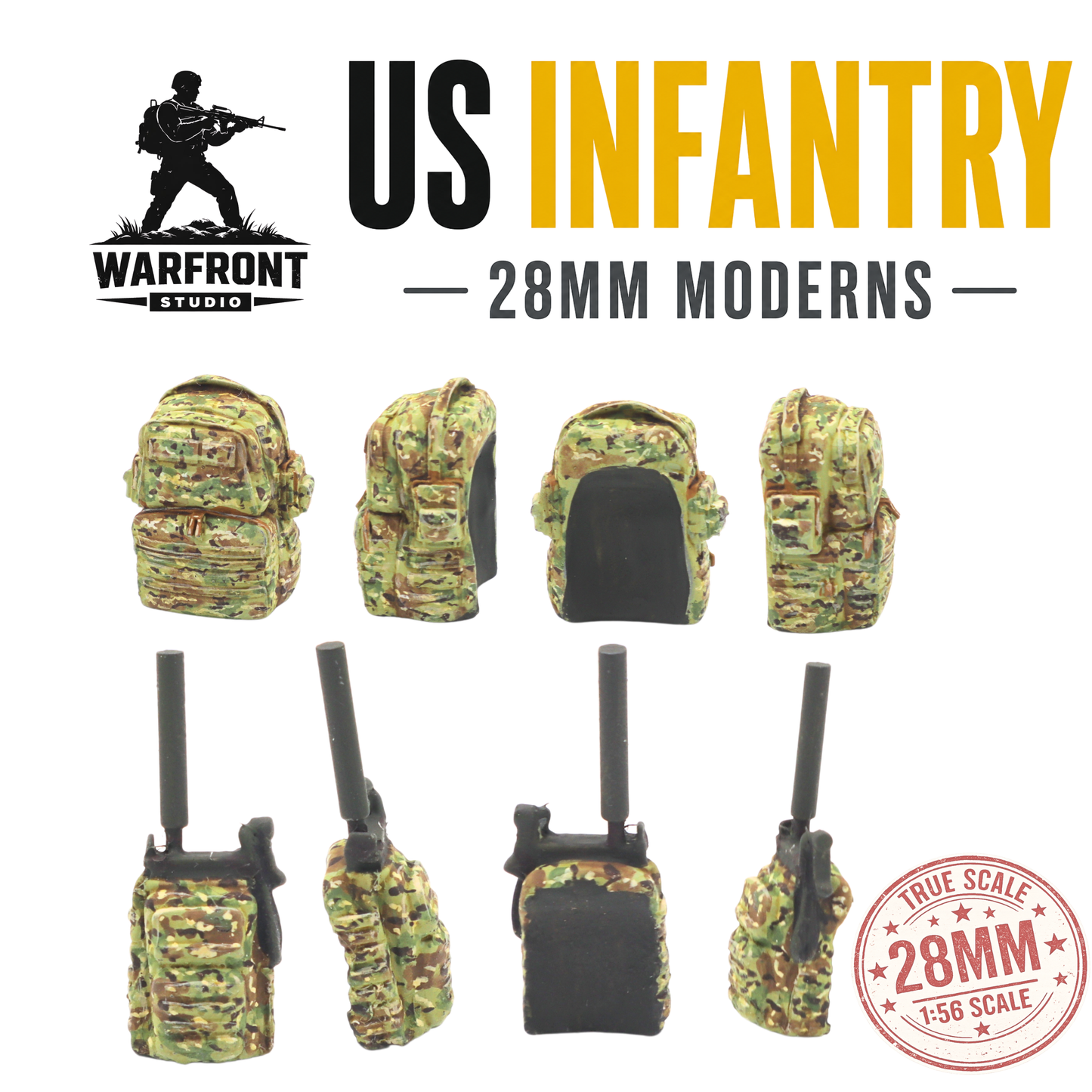 US Infantry Platoon – 28mm Hard Plastic Miniatures