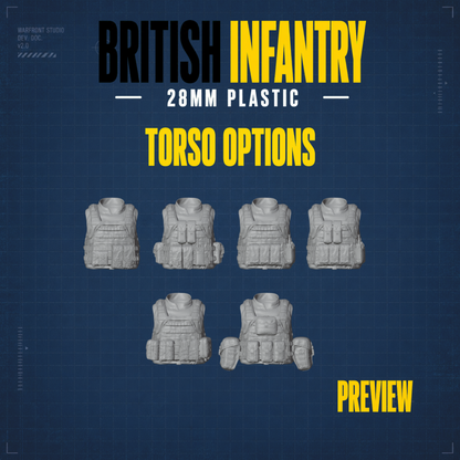 British Infantry Platoon – 28mm Hard Plastic Miniatures
