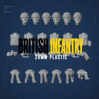 British Infantry Platoon – 28mm Hard Plastic Miniatures