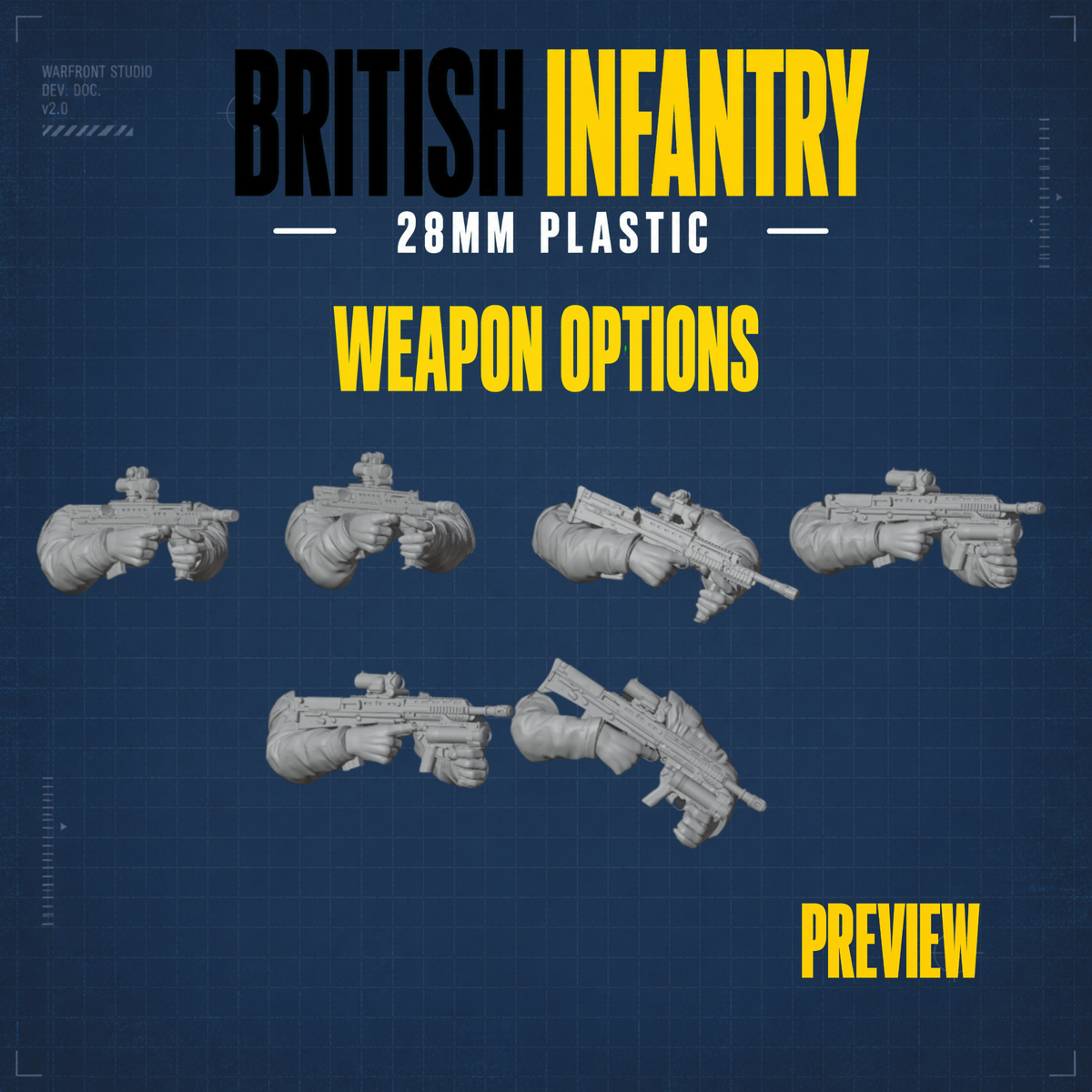 British Infantry Platoon – 28mm Hard Plastic Miniatures