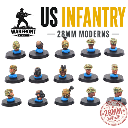 US Infantry Platoon – 28mm Hard Plastic Miniatures