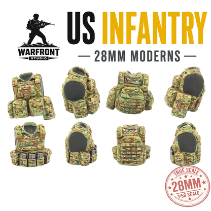 US Infantry Platoon – 28mm Hard Plastic Miniatures