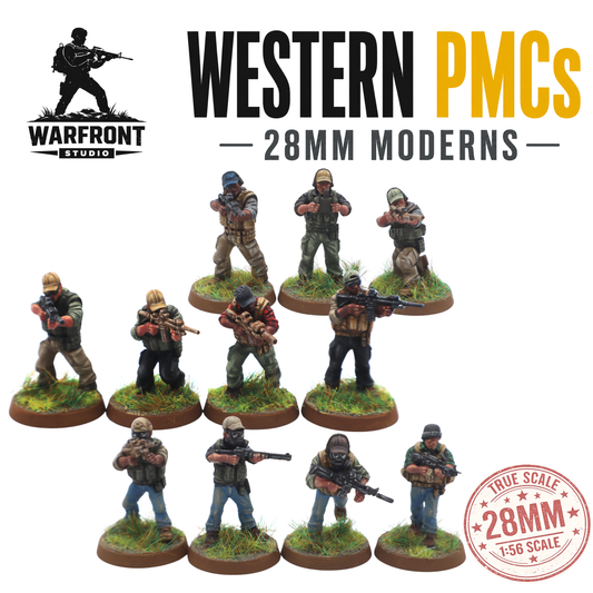 Western Private Military Contractors  – 28mm Hard Plastic Miniatures