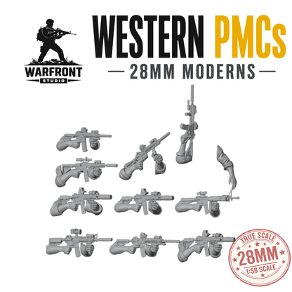 Western Private Military Contractors  – 28mm Hard Plastic Miniatures