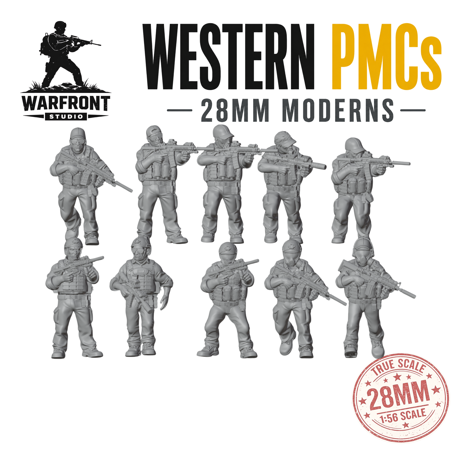 Western Private Military Contractors  – 28mm Hard Plastic Miniatures