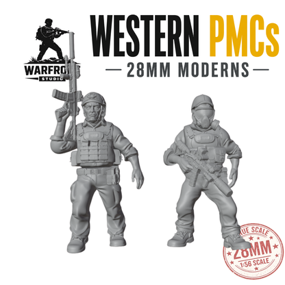 Western Private Military Contractors  – 28mm Hard Plastic Miniatures