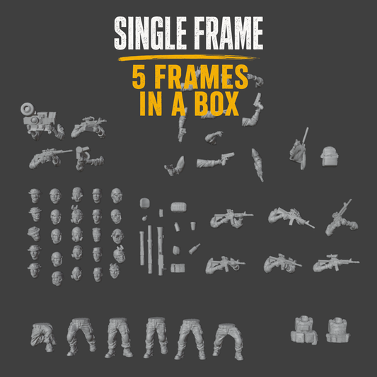 US Infantry Platoon – 28mm Hard Plastic Miniatures