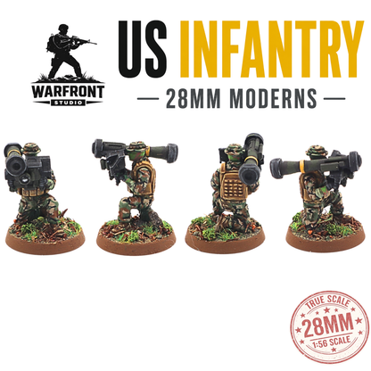 US Infantry Platoon – 28mm Hard Plastic Miniatures
